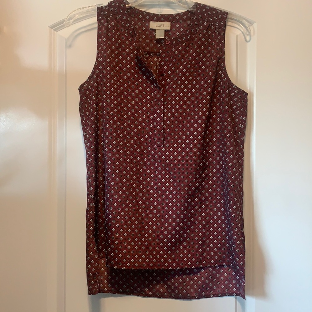 Burgundy Loft Blouse